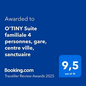  Appartement O'tiny Familiale 4 Personnes, Gare, Centre Ville, Sanctuaire